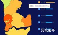 echarts湛江市坡头区geoJson地图地图排行榜效果演示实例